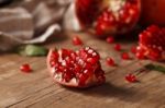 Pomegranate Fruit Healthy Food Fresh Organic Stock Photo