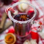 Mulled Wine With Spices And Gingerbread Cookies Stock Photo