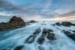 The Beauty Of The Beaches Of Asturias, Spain Stock Photo