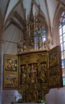 Altar In The Maria Hilf Pilgrimage Church In Hallstatt Stock Photo