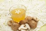 Mushroom Soup Steamed,fusion Food Stock Photo