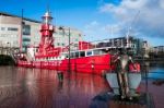 Cardiff, Wales/uk - December 26 : Lightship 2000 Moored In Cardi Stock Photo