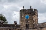 View Of The Castle In Alnwick Stock Photo