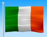 Ireland Flag Means European Nation And Irish Stock Photo