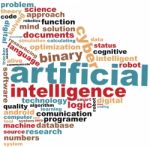 Artificial Intelligence Word Cloud Illustration Stock Photo