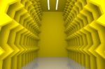 Abstract Yellow Wall Stock Photo