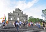 Ruins Of St. Paul's Cathedral Stock Photo