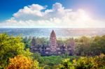 Angkor Wat Temple, Siem Reap In Cambodia Stock Photo