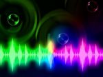 Sound Wave Background Means Music Volume Or Amplifier
 Stock Photo