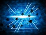 Stars Brightness Background Means Night Beams And Geometrical Li Stock Photo