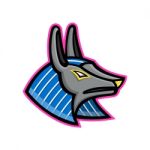 Anubis Egyptian God Mascot Stock Photo