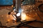 Welding Steel Stock Photo