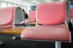 Airport Seats Available In Waiting Area Stock Photo