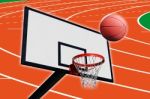 A Panel Of Basketball Stock Photo