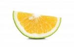 Citrus Sinensis Isolated On The White Background Stock Photo