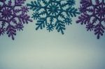 Winter Snowflake Christmas Background Stock Photo