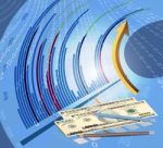 Investment And Business Graph Display Stock Photo