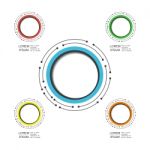 Modern Circle Infographic Stock Photo