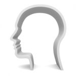 Blank Head Shape Stock Photo