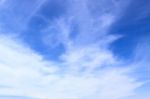 Clear Blue Sky Background Stock Photo