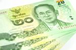 Thai Banknote Twenty Baht Stock Photo