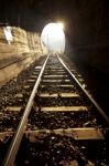 Train Tunnel Stock Photo