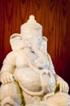 White Jade Ganesha Stock Photo