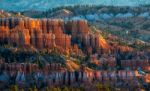 Golden Sunrise At Bryce Canyon Stock Photo