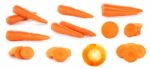 Carrot Isolated On The White Background Stock Photo