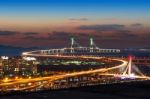 Incheon Bridge In Korea Stock Photo