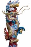 Chinese Style Dragon Statue Stock Photo