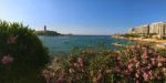 Cityscape View Of Siema, Town In Mediterranean Island Malta During A Summer Day Stock Photo