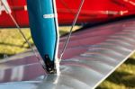 Close-up View Of Part Of A Vintage Planes Wing Stock Photo