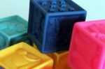 Colorful Cubes Game	 Stock Photo