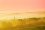 Misty Landscape Stock Photo