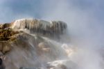 Mammoth Hot Springs Stock Photo