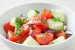 Tomato Salad Stock Photo