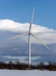 Gateshead, Tyne And Wear/uk - January 19 : Wind Turbine Near Gat Stock Photo