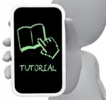 Tutorial Online Means Learn Internet And Tutoring 3d Rendering Stock Photo