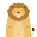 Cute Big Fat Lion Stock Photo