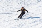 Deogyusan,korea - January 1: Skier Skiing On Deogyusan Ski Resort In Winter,south Korea On January 1, 2016 Stock Photo