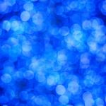 Blue Abstract Background Of Blurred Lights With Bokeh Effect Stock Photo