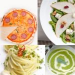 Healthy And Tasty Italian Food Collage Stock Photo