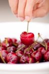 Fresh Cherry Stock Photo