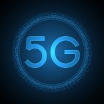 5g Technology Abstract Symbol Background Stock Photo