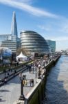 View Of City Hall And The Shard In London Stock Photo