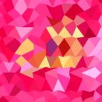 Brink Pink Abstract Low Polygon Background Stock Photo