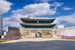 Sungnyemun Gate (namdaemun Market) In Seoul, South Korea Stock Photo