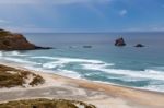 Sandfly Bay Stock Photo