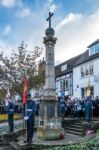 Memorial Service On Remembrance Sunday In East Grinstead Stock Photo